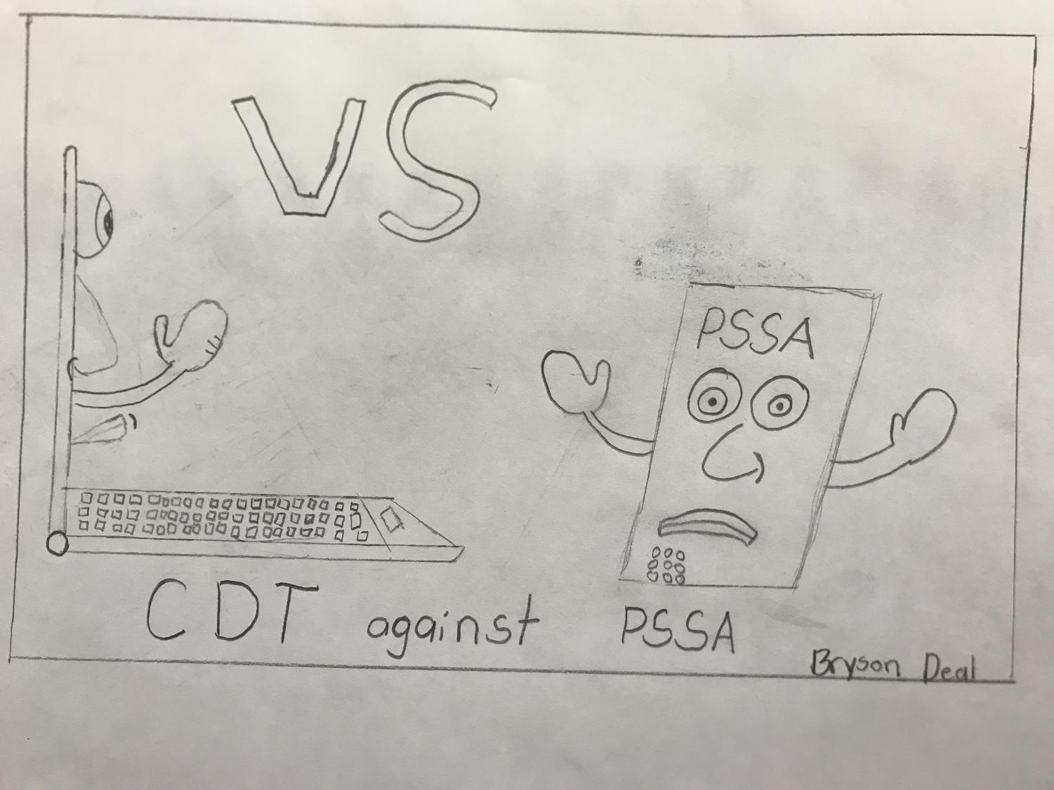 Students debate if they like CDTs or PSSAs better. – Bulldog Barker