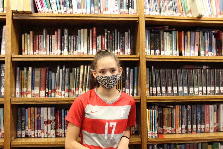 +Kendall+Climo%2C+seventh+grader%2C+in+the+library+wearing+a+mask+on+Sept.+15%2C+2021.+++