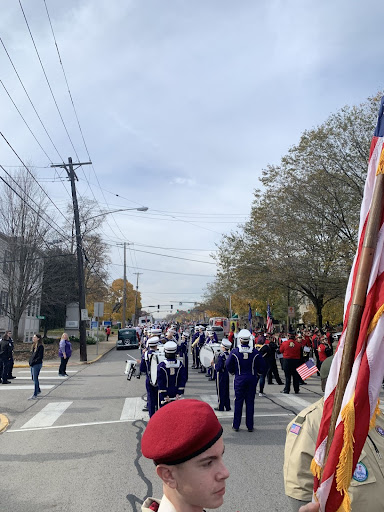 Western Beaver marching band, New Brighton 
Marching band, and local boy scouts. All line up 
And get ready for the parade ahead.
