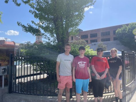 The Freedom National Academic games team poses for a photo in Knoxville, Tennesse. 