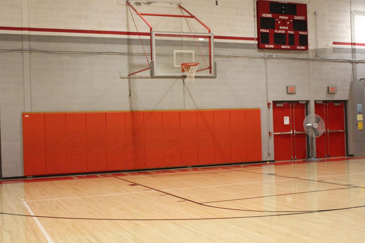 The Freedom Middle School empty gym because there are no fifth grade and sixth grade   girls playing basketball